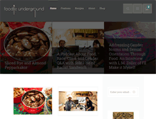 Tablet Screenshot of foodieunderground.com
